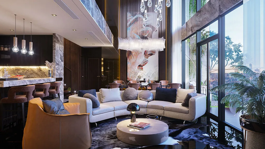 Duplex Sky Mansion – Mặt bằng